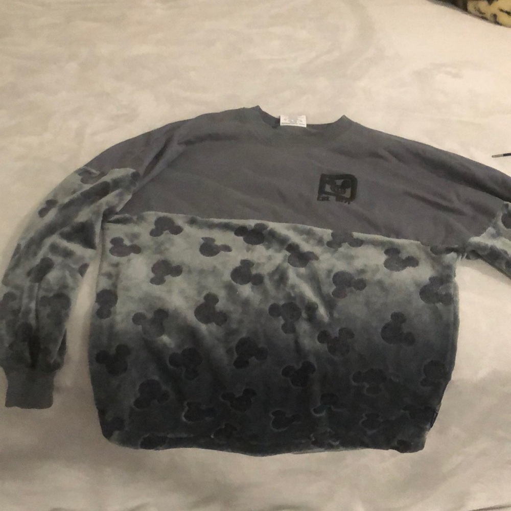 Walt Disney gray fleece sweater